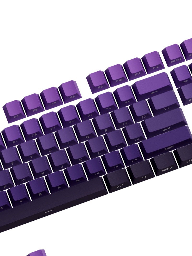 Akko グラデーション キーキャップセット 135キー 60/75/85/100% 光透過 サイドプリント