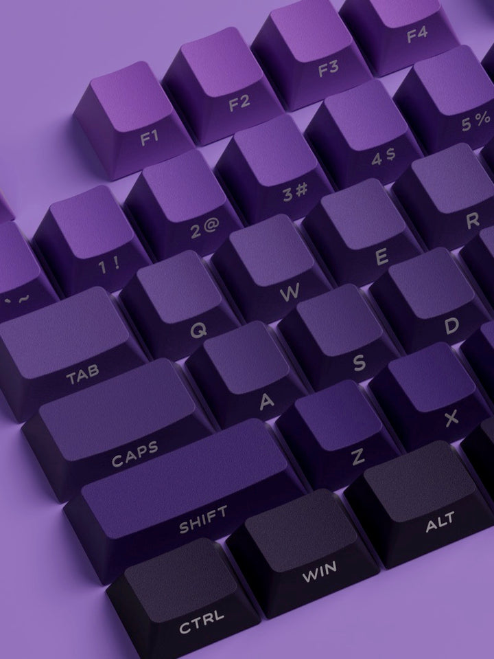 Akko グラデーション キーキャップセット 135キー 60/75/85/100% 光透過 サイドプリント