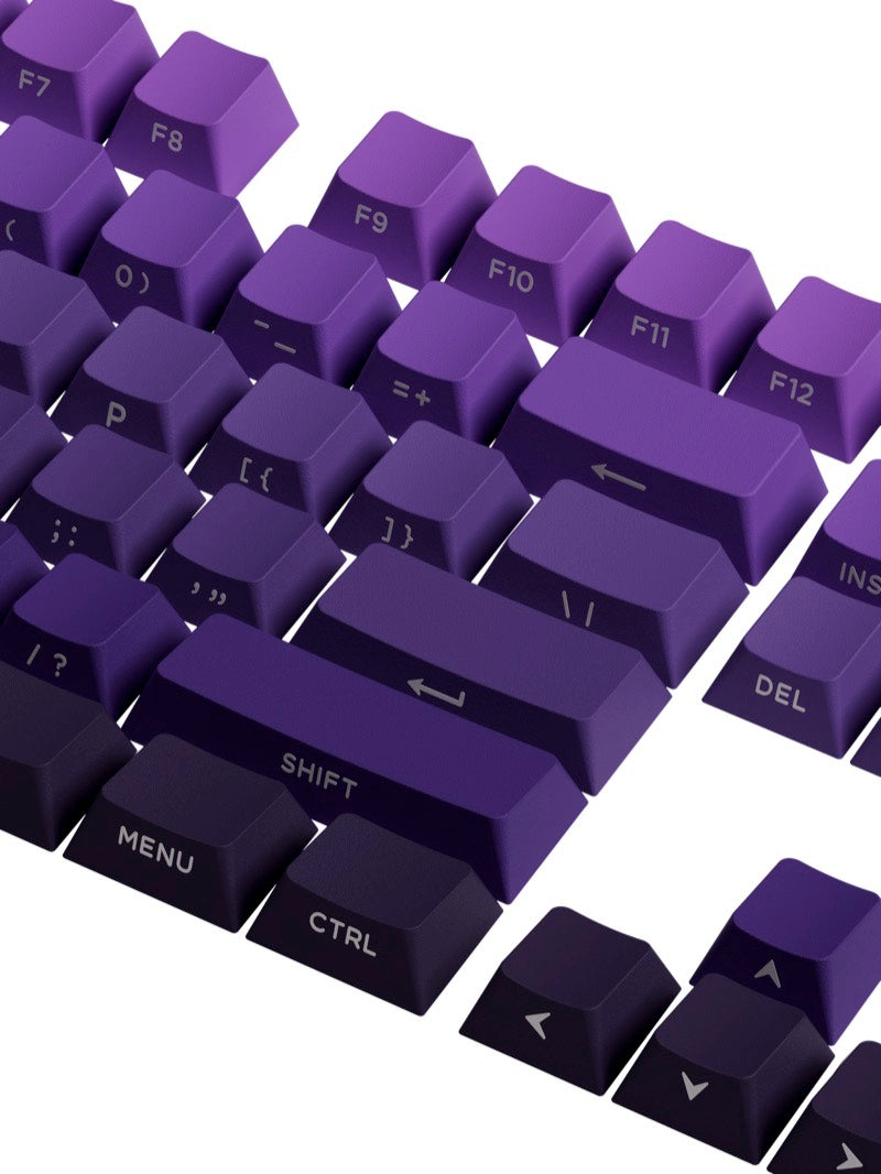 Akko グラデーション キーキャップセット 135キー 60/75/85/100% 光透過 サイドプリント