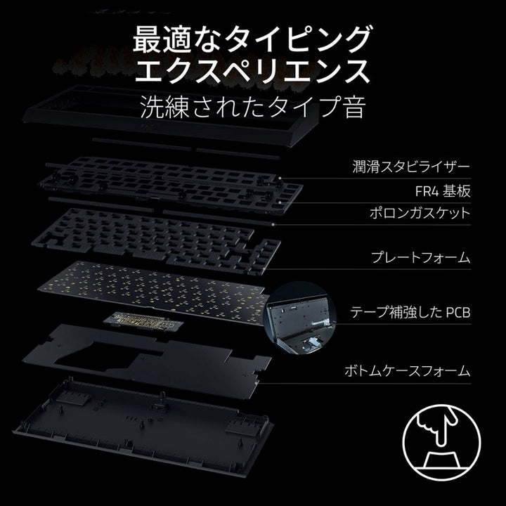 Razer BlackWidow V4 TKL HyperSpeed EVANGELION (EVA-02) Edition Orange Switch 英語配列  有線 / Bluetooth / 2.4GHz ワイヤレス 両対応 オレンジ軸 ホットスワップ対応 メディアキー/ローラー＆マクロキー搭載 メカニカル ゲーミングキーボード 『エヴァンゲリオン』コラボ テンキーレスワイヤレスゲーミングキーボード