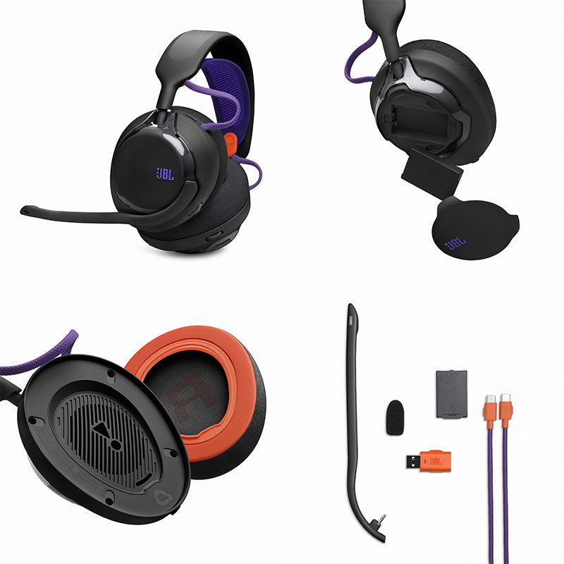 JBL Quantum 650 Wireless Bluetooth 5.3 ワイヤレスオーバーイヤーゲーミングヘッドセット