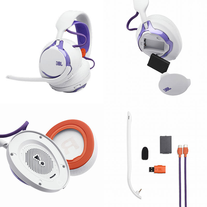 JBL Quantum 650 Wireless Bluetooth 5.3 ワイヤレスオーバーイヤーゲーミングヘッドセット