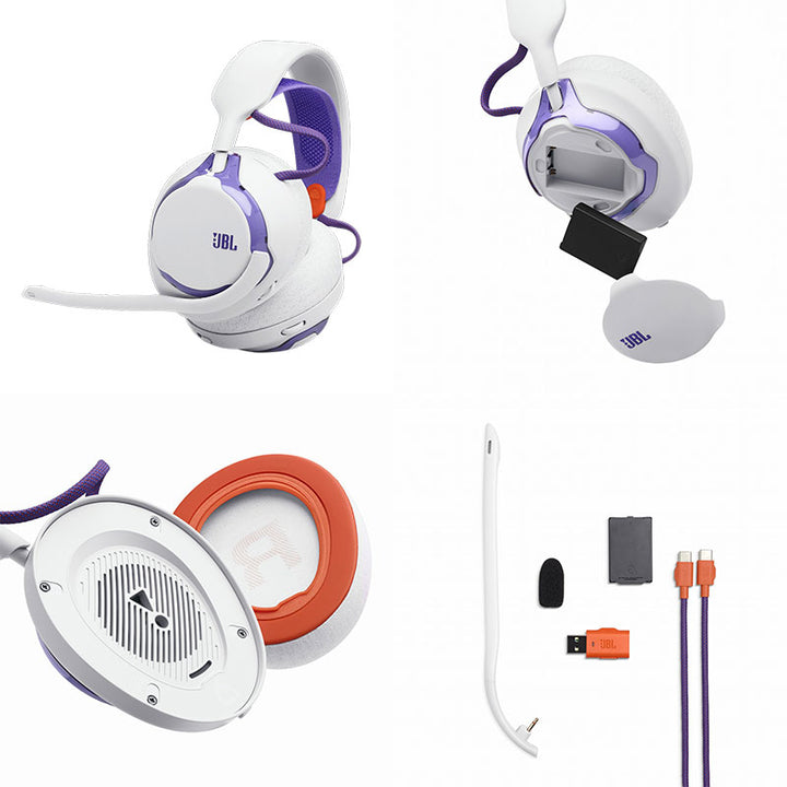 JBL Quantum 650 Wireless Bluetooth 5.3 ワイヤレスオーバーイヤーゲーミングヘッドセット