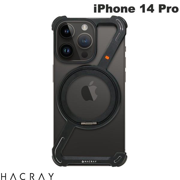 HACRAY iPhone 14 360 RingStandバンパー アルミ・ブラック