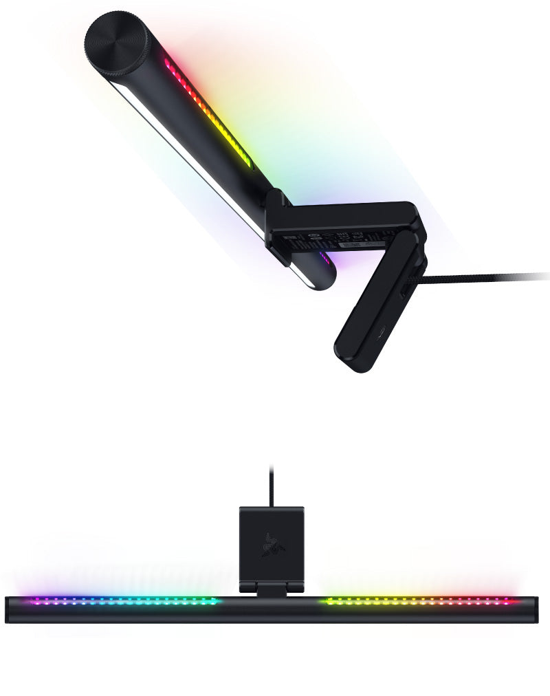 Razer Aether Monitor Light Bar ゲーミングルーム用 Matter対応 モニターライトバー 前面白色LED / 背面RGB LED