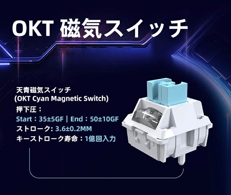 IYX MU68 Pro ラピッドトリガー対応ゲーミングキーボード   英語配列 テンキーレス 68キー 有線 HE 8000Hz RT0.02mm対応 Windows Mac対応