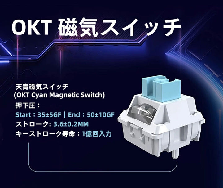 IYX MU68 Pro ラピッドトリガー対応ゲーミングキーボード   英語配列 テンキーレス 68キー 有線 HE 8000Hz RT0.02mm対応 Windows Mac対応
