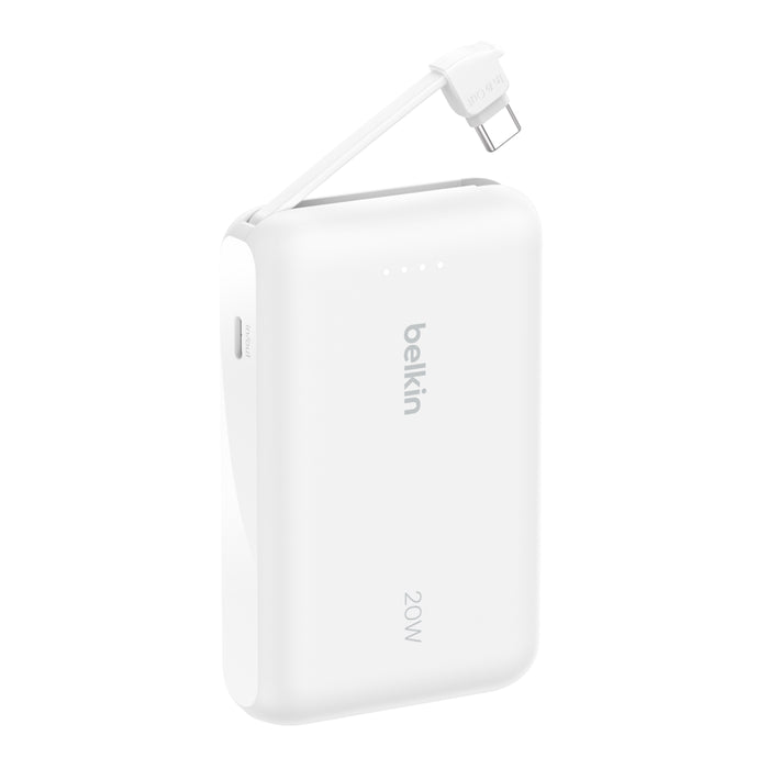 BELKIN BoostCharge 20W ケーブル内蔵 モバイルバッテリー 10000mAh PD対応