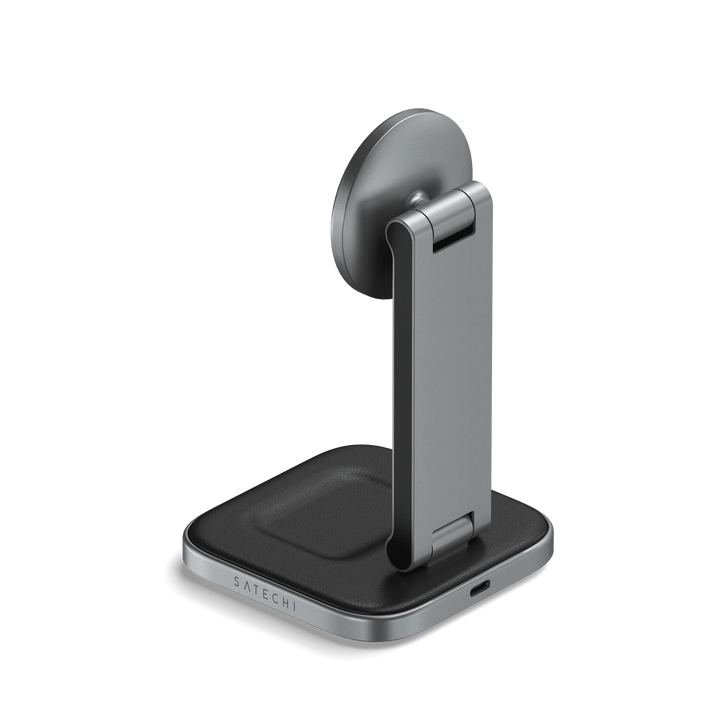 Satechi 2-in-1 Foldable Qi2 Wireless Charging Stand MagSafe対応 ワイヤレス充電器