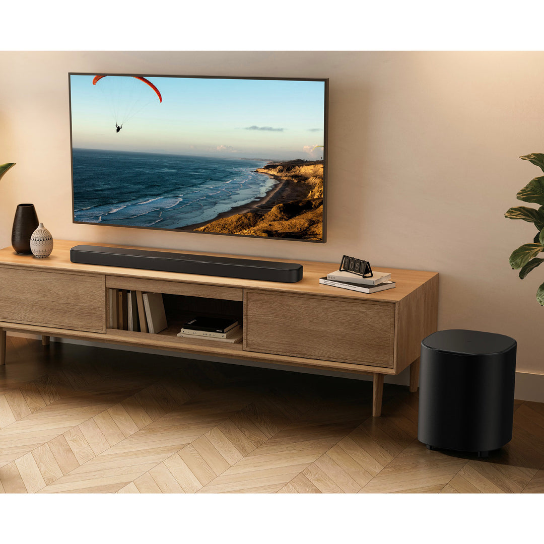 JBL BAR500MK2 Dolby Atmos 5.1ch サウンドバーシステム サブウーファー付属 ブラック | MultiBeam 3.0 | Wi-Fiストリーミング | Bluetooth接続対応