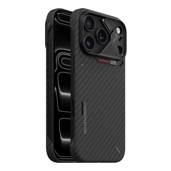 AULUMU iPhone 18 Pro / 17 Pro シリーズ A18 アラミド繊維 MagSafe対応 ウルトラスリムケース ブラック