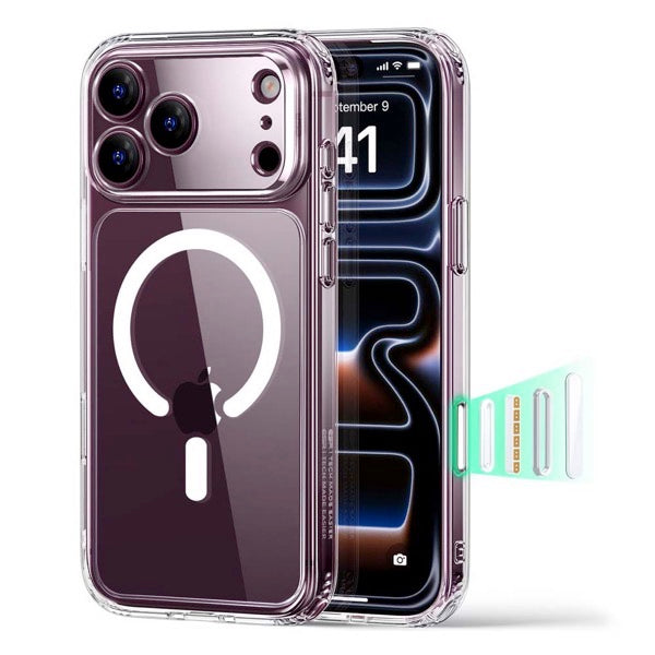 ESR iPhone 18 Pro / 17 Pro シリーズ Classic MagSafe対応クリアケース クリア