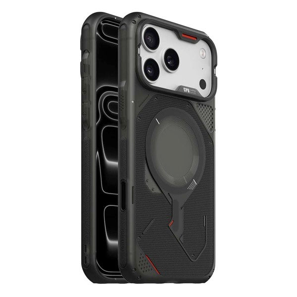 AULUMU iPhone 18 Pro / 17 Pro シリーズ A18 アウトドア MagSafe対応ケース 半透明グレー