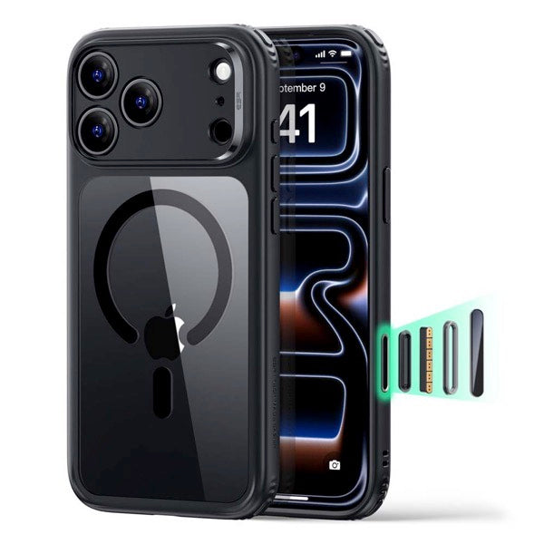 ESR iPhone 18 Pro / 17 Pro シリーズ Classic MagSafe対応クリアケース クリア