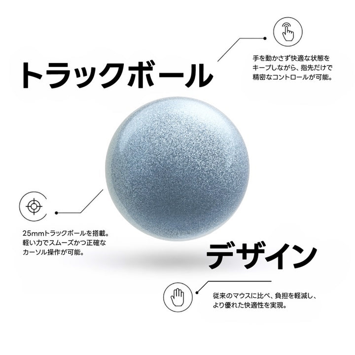 Keychron Nape Pro Bluetooth 5.3 / 2.4 GHz / 有線 トラックボールマウス