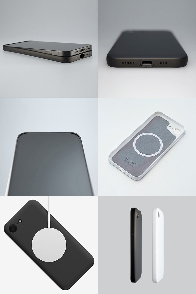 MYNUS iPhone 17e / 16e CASE ミニマルデザイン MagSafe対応