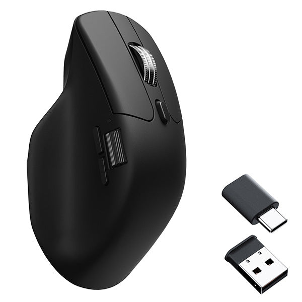 Keychron M6 ワイヤレスマウス オール静音マイクロスイッチ 有線 / Bluetooth 5.1 / 2.4GHz ワイヤレス対応 USB A / Type-C レシーバー付属 PixArt 3311