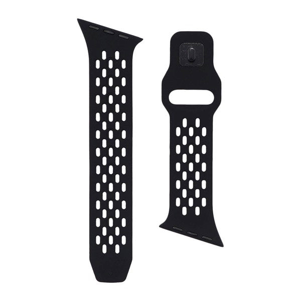 TRINITY Apple Watch 蒸れにくいエアホール搭載 シリコンメッシュバンド