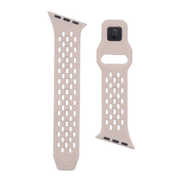 TRINITY Apple Watch 蒸れにくいエアホール搭載 シリコンメッシュバンド