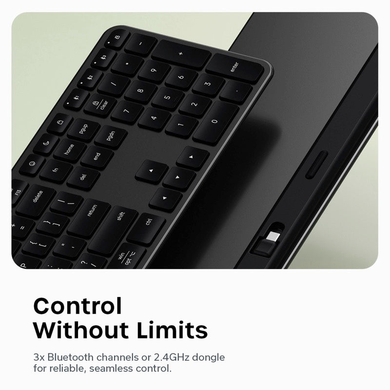 Satechi Slim EX3 Wireless Keyboard US Layout 英語配列 Bluetooth 5.3 / 2.4GHz フルサイズ キーボード