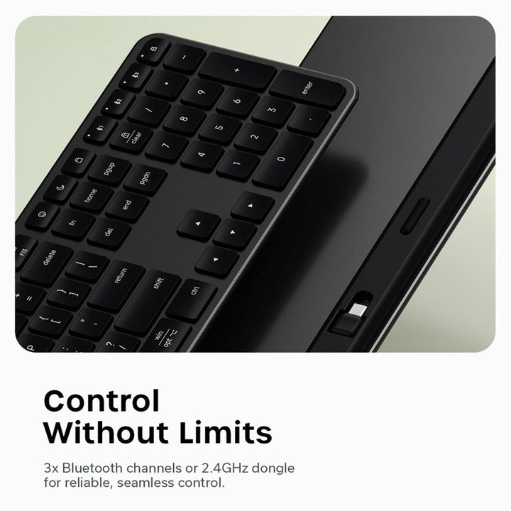 Satechi Slim EX3 Wireless Keyboard US Layout 英語配列 Bluetooth 5.3 / 2.4GHz フルサイズ キーボード