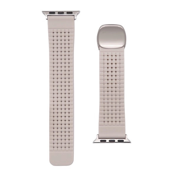 TRINITY Apple Watch マグネットバックル付きシリコンバンド ブロックパターン