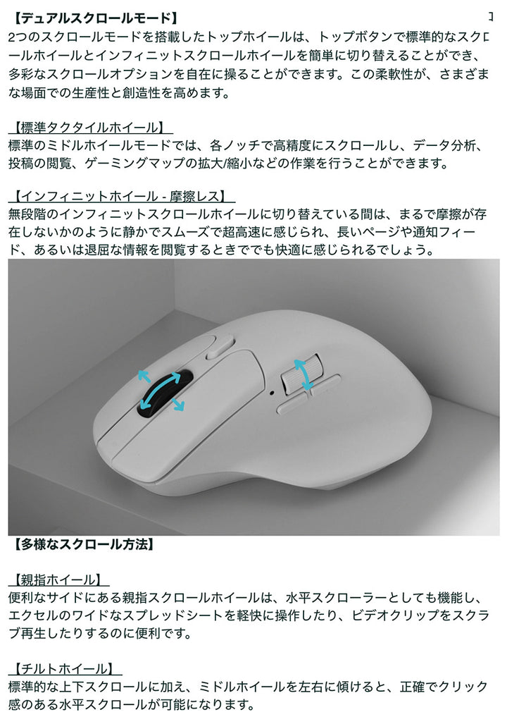 Keychron M6 ワイヤレスマウス オール静音マイクロスイッチ 有線 / Bluetooth 5.1 / 2.4GHz ワイヤレス対応 USB A / Type-C レシーバー付属 PixArt 3311
