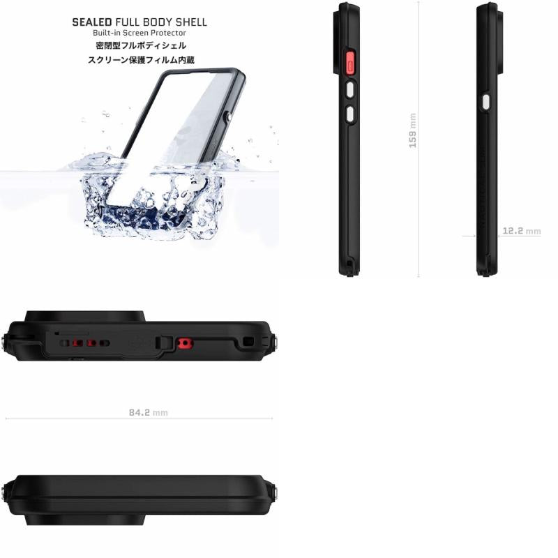 GHOSTEK iPhone 15 シリーズ Nautical Slim 防水 防雪 防塵 ケース MagSafe対応
