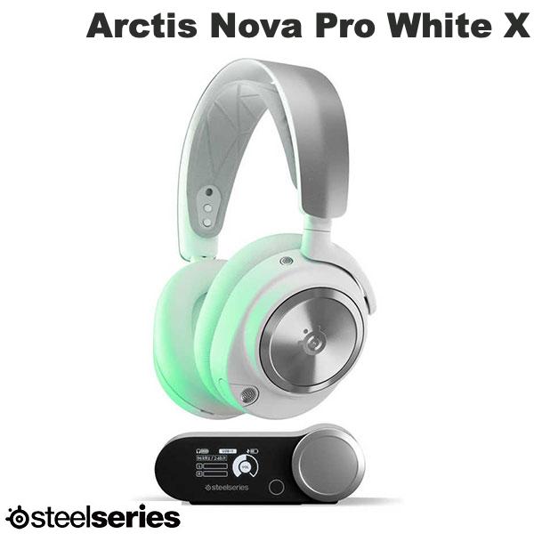 SteelSeries Arctis Nova Pro Wireless White ハイレゾ対応 有線 / 2.4GHz / Bluetooth  5.0 ワイヤレス ゲーミングヘッドホン