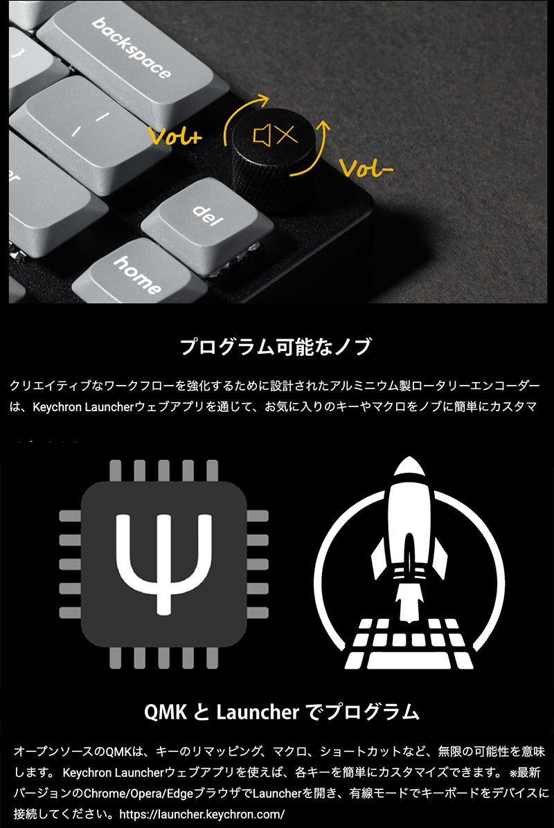 Keychron K11 Maxカスタムメカニカルキーボード 日本語配列 Aliceレイアウト QMK 有線 / Bluetooth 5.1 / 2.4GHz ワイヤレス 両対応 テンキーレス Gateron ロープロファイル MX 2.0 PBTダブルショットキーキャップ  Mac / Windows対応