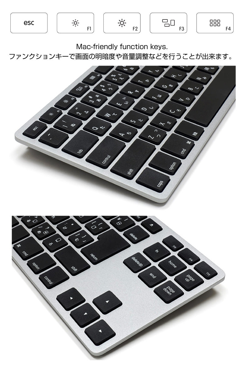Matias Wired Aluminum Tenkeyless keyboard Mac用 日本語配列 有線キーボード Space Gray