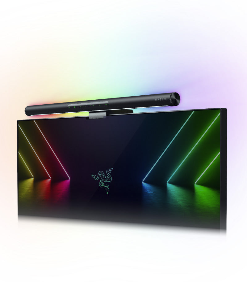 Razer Aether Monitor Light Bar ゲーミングルーム用 Matter対応 モニターライトバー 前面白色LED / 背面RGB  LED