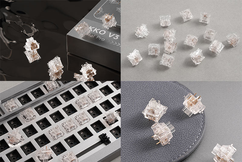 Akko V3 Crystal Pro スイッチ (第3世代) 45pcs