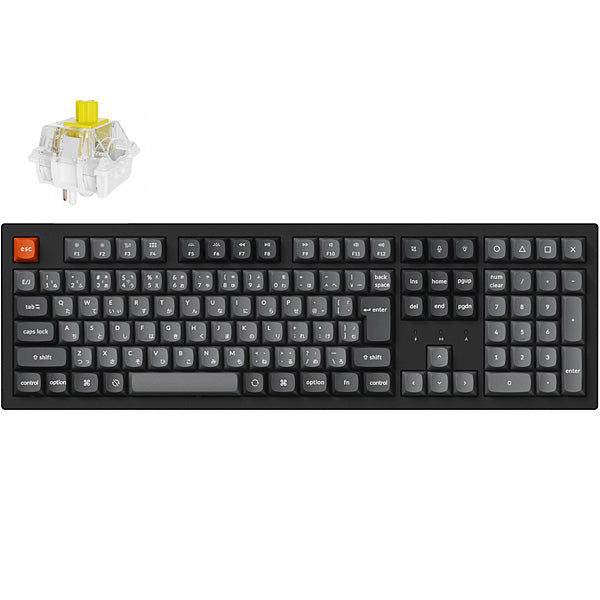 Keychron K10 Max QMK フルサイズ ワイヤレス メカニカルキーボード 日本語配列 ホットスワップ Keychron Super スイッチ PBTダブルショットキーキャップ   Mac / Windows対応