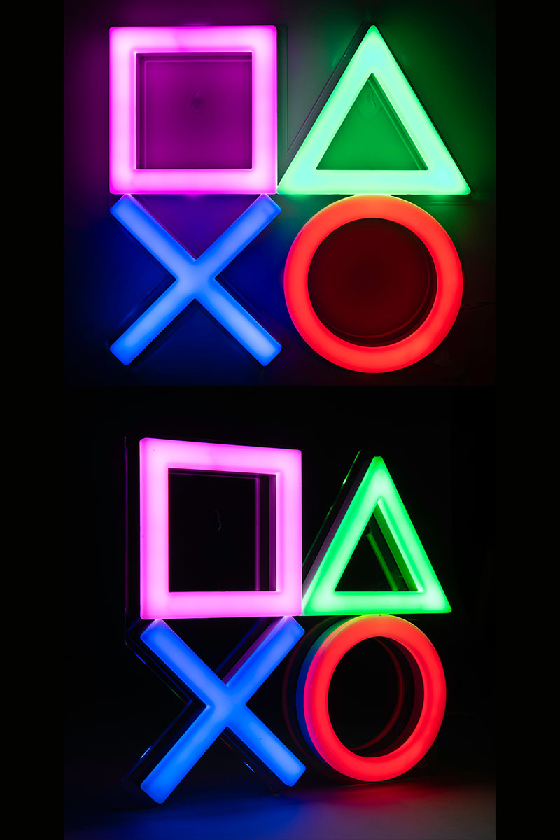 PALADONE Wall Mountable LED Neon Light 壁掛け式LEDライト / PlayStation 公式ライセンス品
