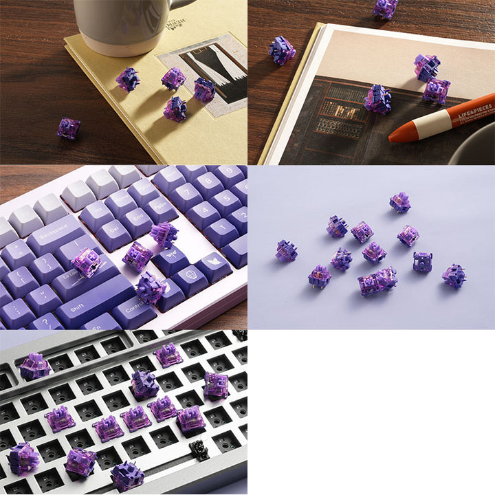 Akko V3 Lavender Purple Pro スイッチ (第3世代) 45pcs