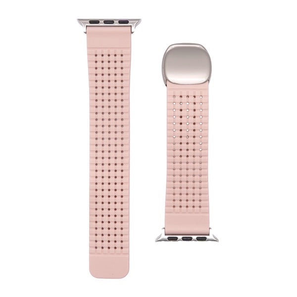 TRINITY Apple Watch マグネットバックル付きシリコンバンド ブロックパターン