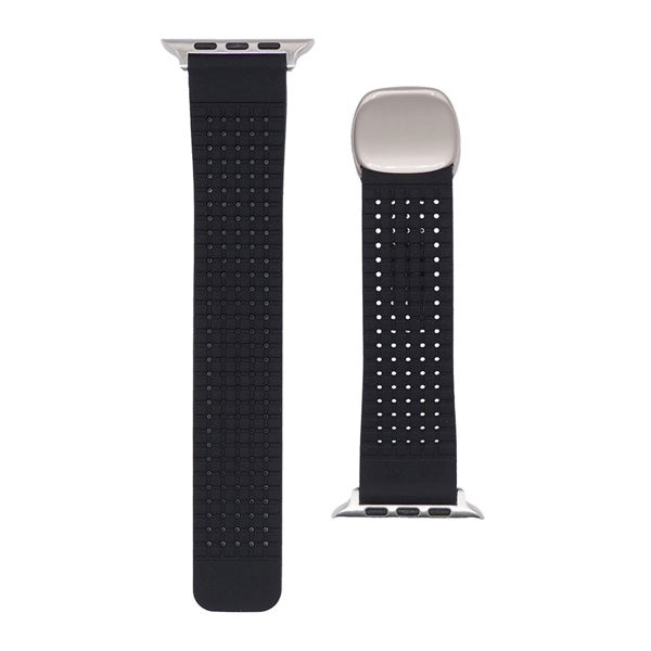 TRINITY Apple Watch マグネットバックル付きシリコンバンド ブロックパターン