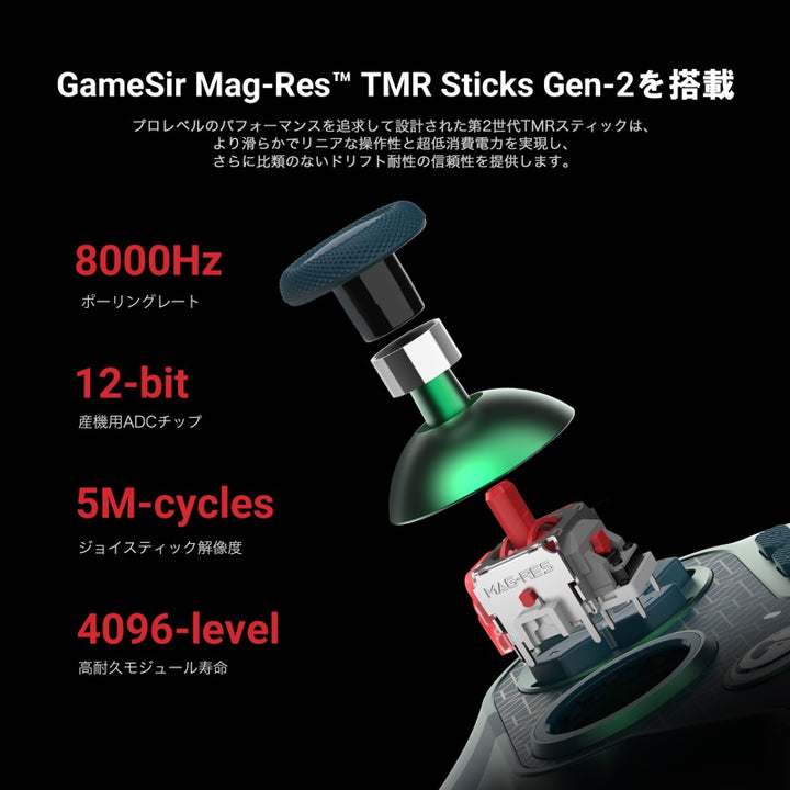 GameSir Tarantula 8K PC MenaRD Edition ポーリングレート 8000Hz Switch / Switch2 / WindowsPC 対応 有線ゲーミングコントローラー