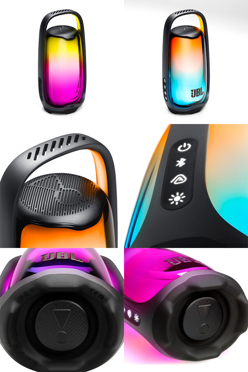 JBL PULSE 6 ライティング機能搭載 Bluetooth 6.0 ワイヤレス スピーカー ブラック