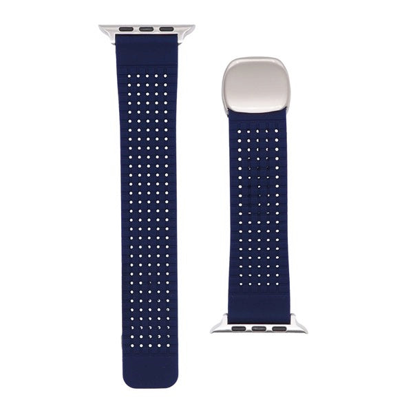 TRINITY Apple Watch マグネットバックル付きシリコンバンド ブロックパターン