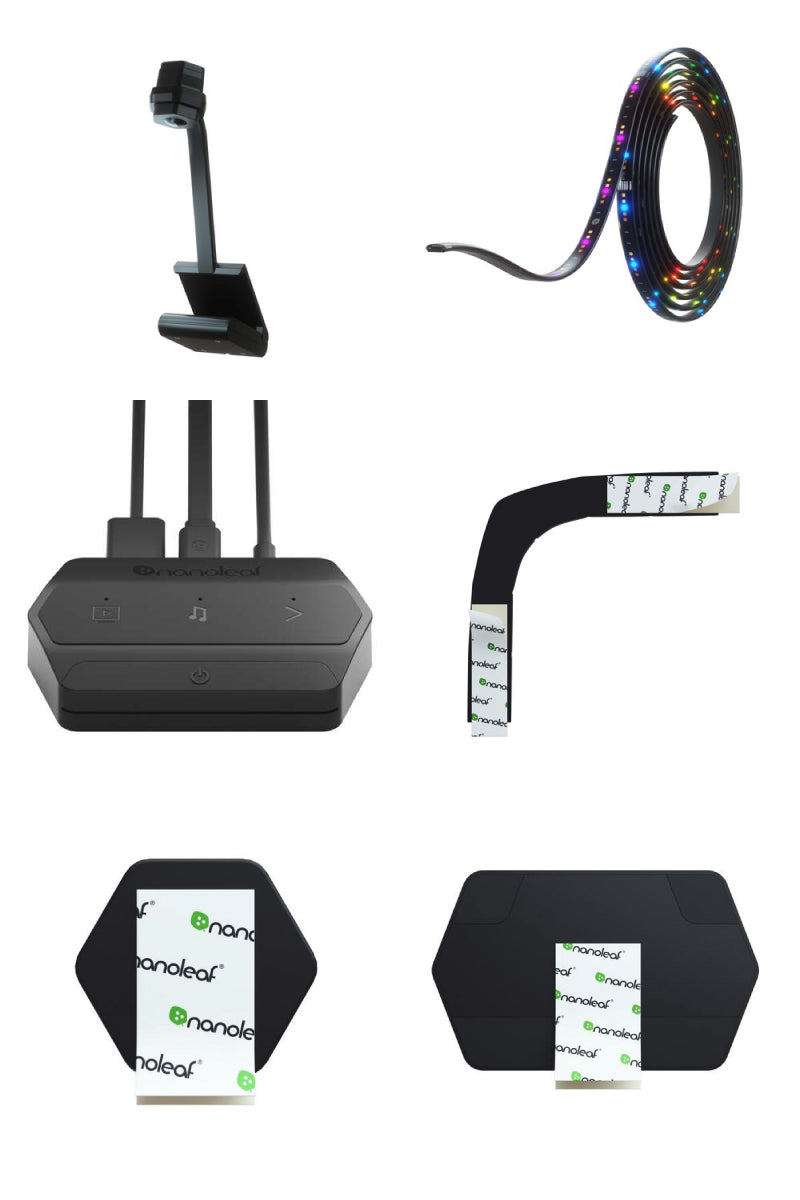 Nanoleaf テレビ/モニター対応 4D スクリーンミラー+ライトストリップパック