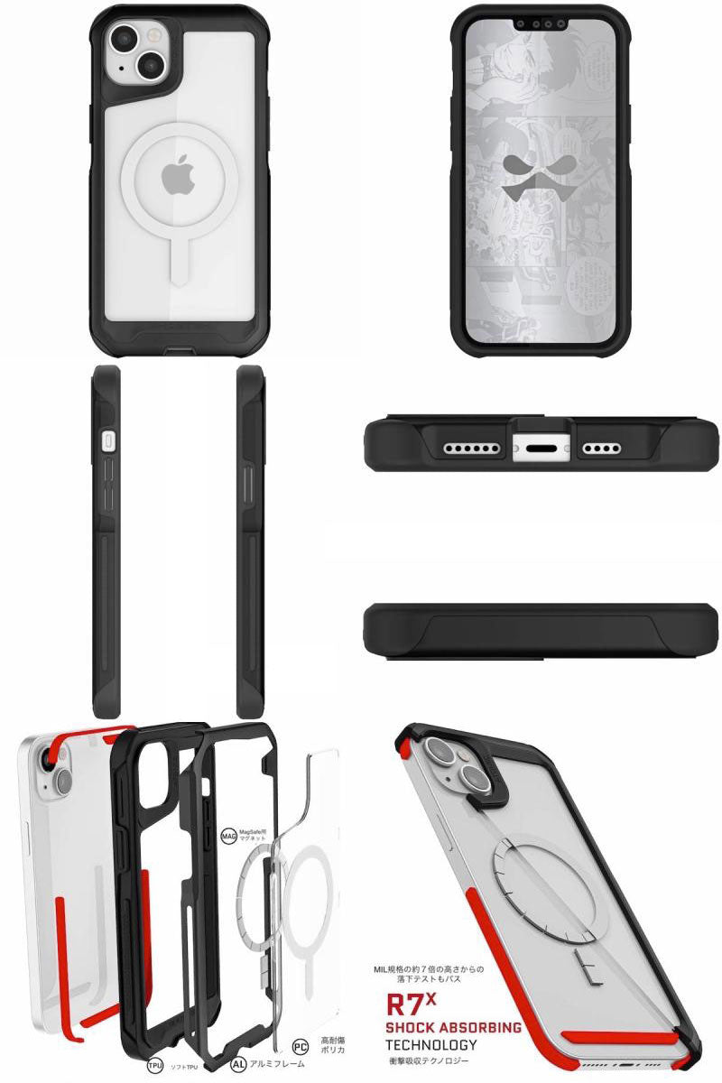 GHOSTEK iPhone 14 シリーズ Atomic Slim MagSafe対応 アルミ合金製スリムケース
