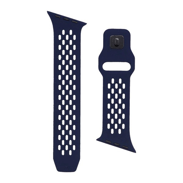 TRINITY Apple Watch 蒸れにくいエアホール搭載 シリコンメッシュバンド