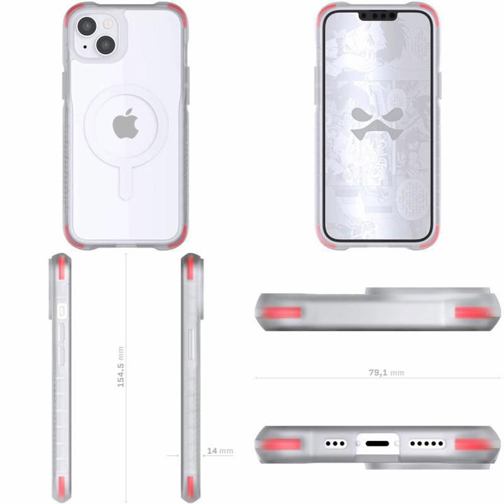 GHOSTEK Covert MagSafe対応 抗菌 クリアタフケース iPhone 14 シリーズ