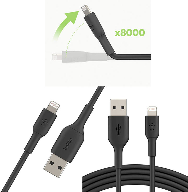 BELKIN BOOST↑ CHARGE USB-A to Lightning MFi認証 PVCケーブル