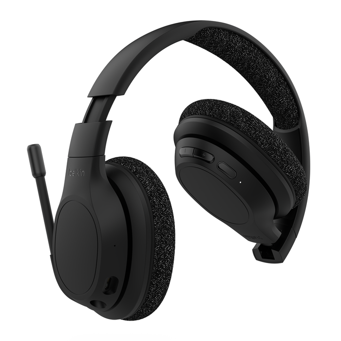 BELKIN SoundForm Adapt ワイヤレスオーバーイヤーヘッドセットマルチポイント対応 65時間連続再生 Bluetooth 5.2 AUD005btBLK