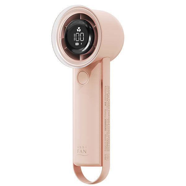 abbi FAN Turbo 多機能 ストラップ付き パワフル ミニファン 暑