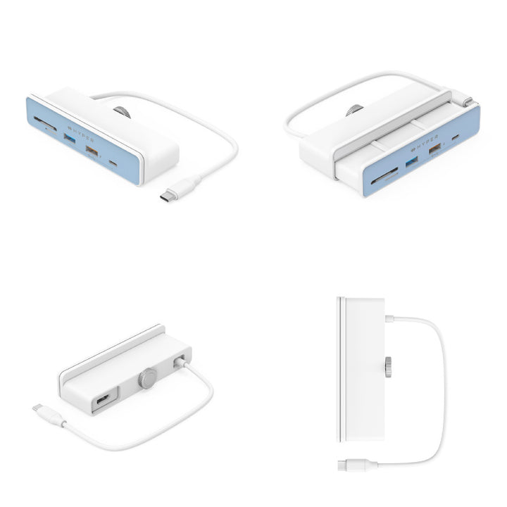 HYPER++ M1 iMac 24インチ HyperDrive USB-C Hub クランプ式 USB Type-Cハブ