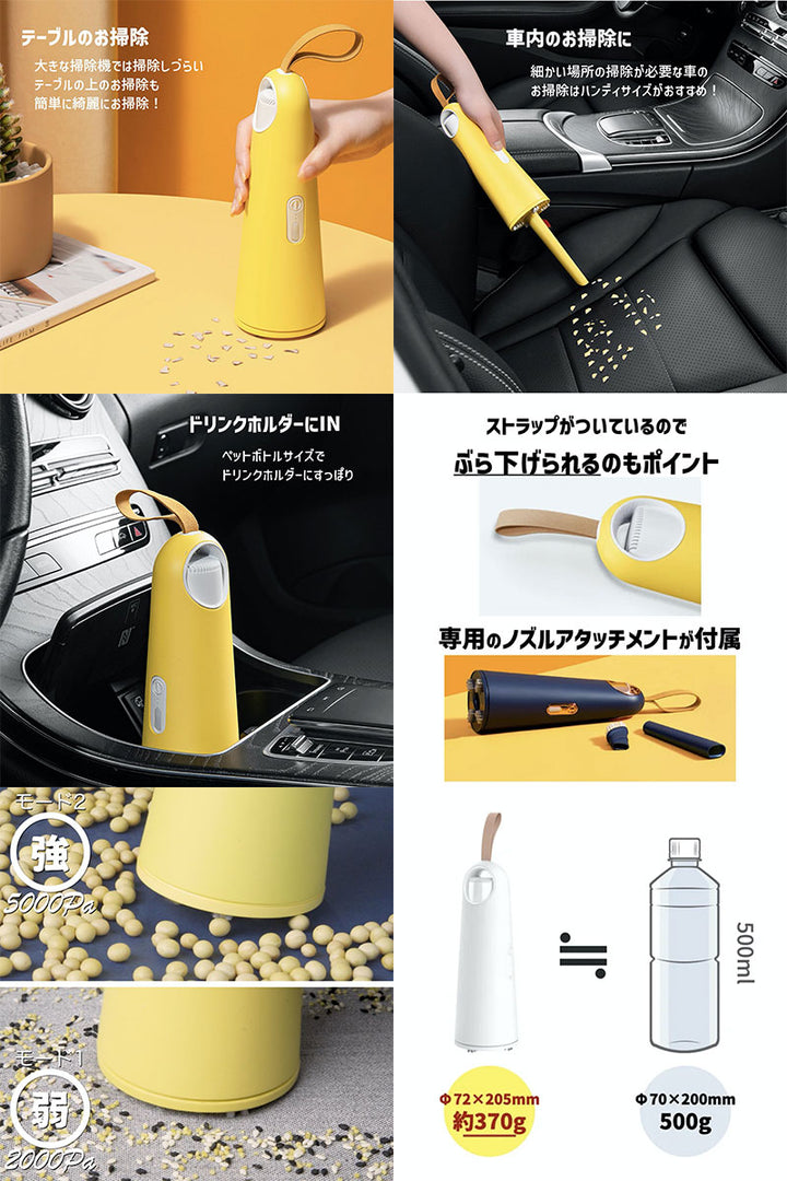 ELOD Vaccumi 5000+ 掃除機に見えないハイパワーハンディクリーナー